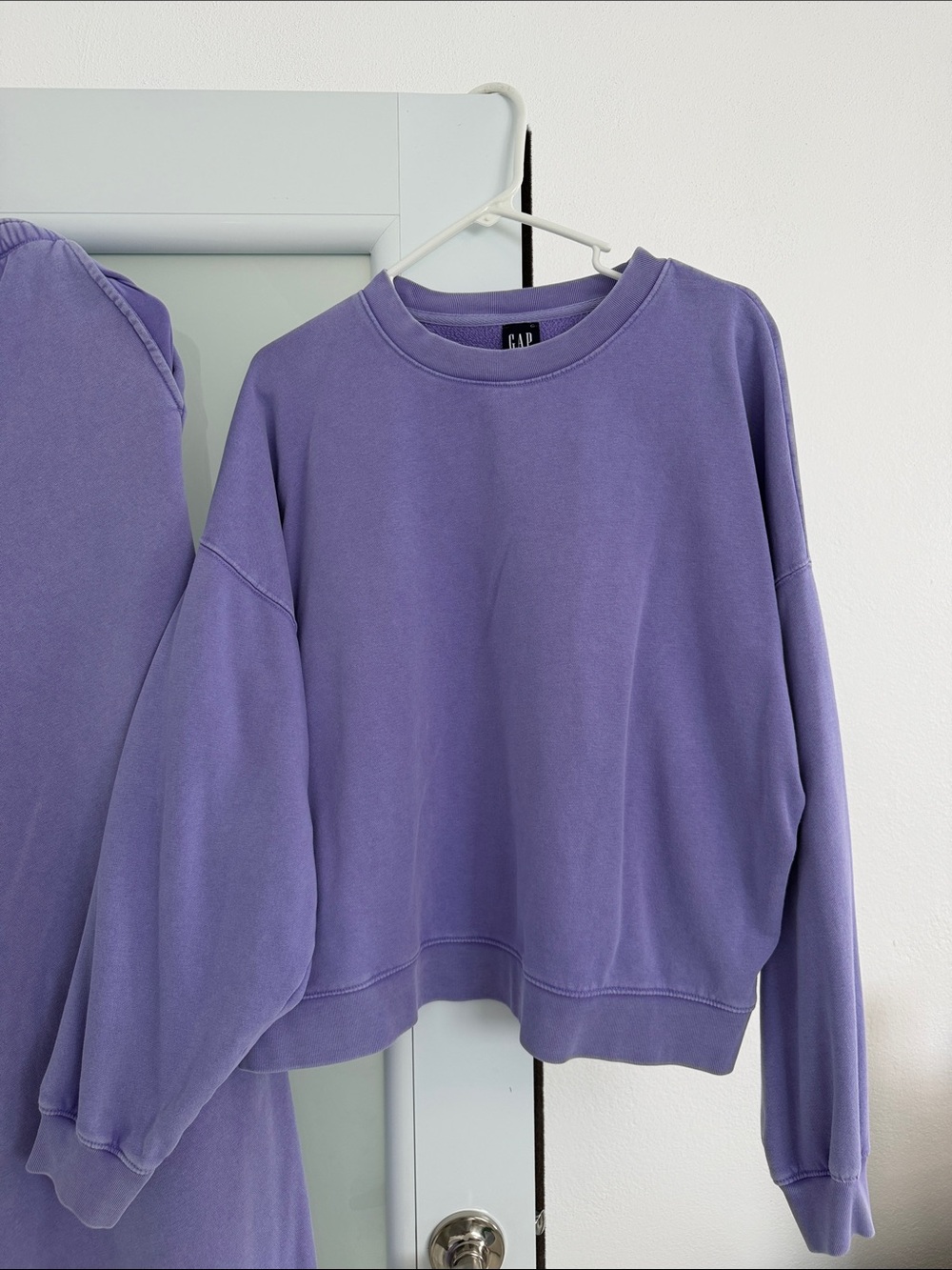 GAP Purple Lavender Boxy Crewneck Sweatshirt